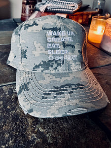 "Digital Green" Edition Distressed Hat