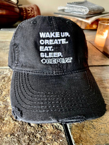 "Black" Edition Distressed Hat